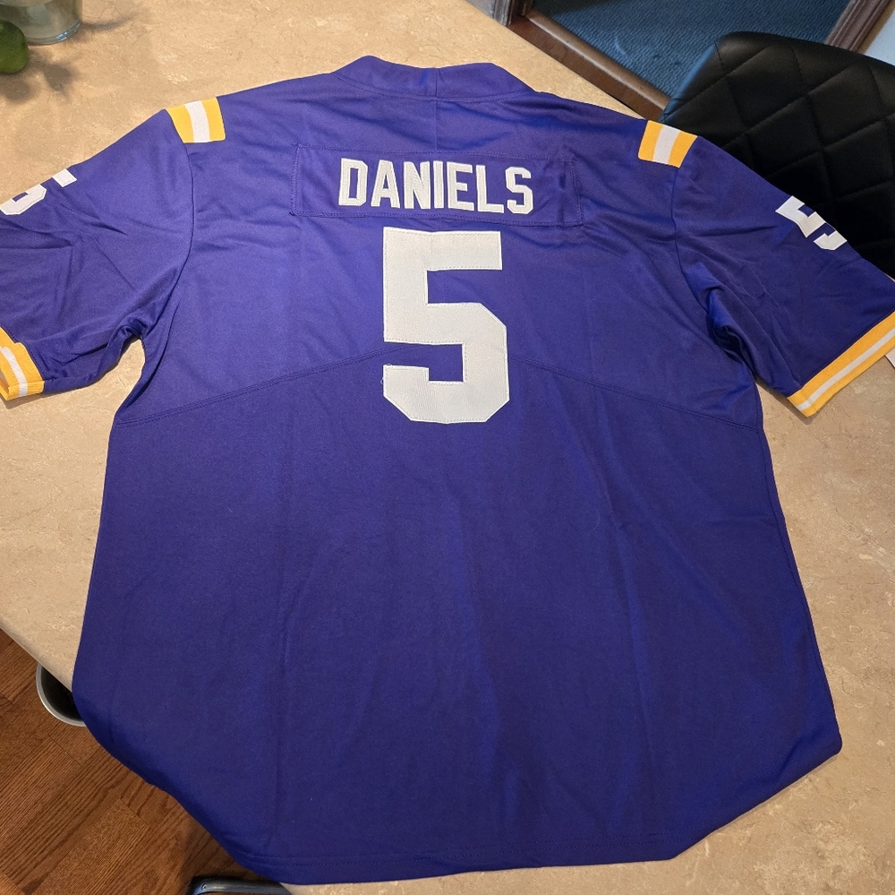 Nike Purple and White Football Jersey